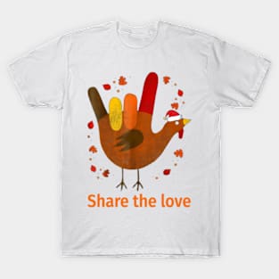 Share the love thanksgiving day T-Shirt